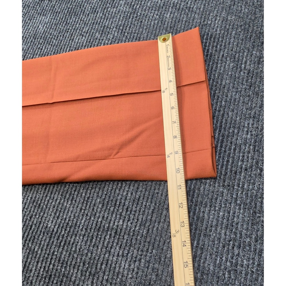 Rohe Lined Trousers Womens Rust Brown Excellent Pintuck Side Slit Pants - Picture 11 of 12